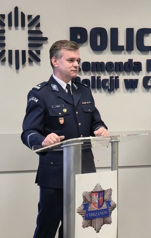 podinsp. Zbigniew Zacher - Komendant Powiatowy Policji w Chrzanowie