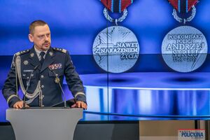 Komendant Główny Policji gen. insp. Marek Boroń.