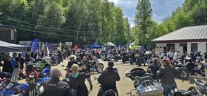Teren pikniku motocyklowego w Trzebini.