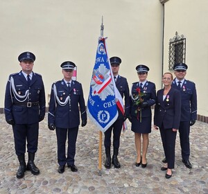 Zdjęcie grupowe Policjantów z KPP Chrzanów.